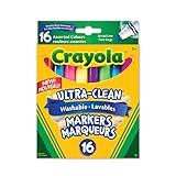 Crayola 16 Washable Broad Line Markers, Colossal