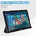 Folio Case for Samsung Galaxy Book 12 - SM-W720NZKATGY - Slim Cover Defender with Smart Folding Stand for Galaxy Book 12 - Black