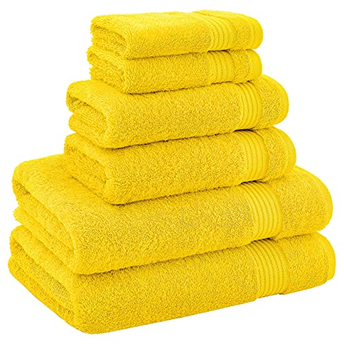 Cotton Paradise, 6 Piece Towel Set, 100 Turkish Cotton Soft Absorbent