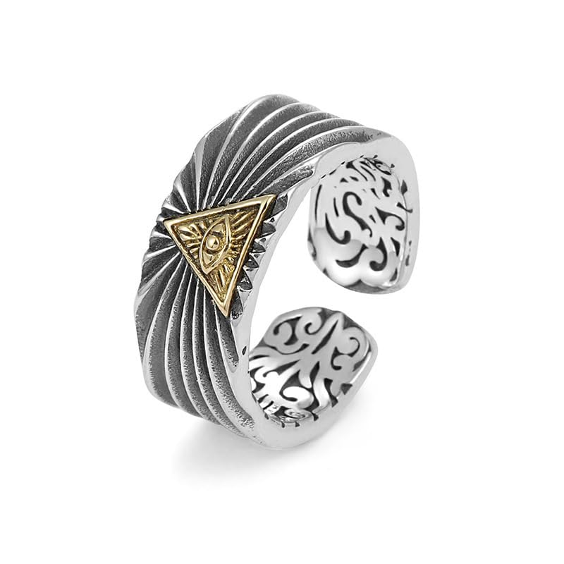 Men's Vintage Eye of Ring 925 sterling silver