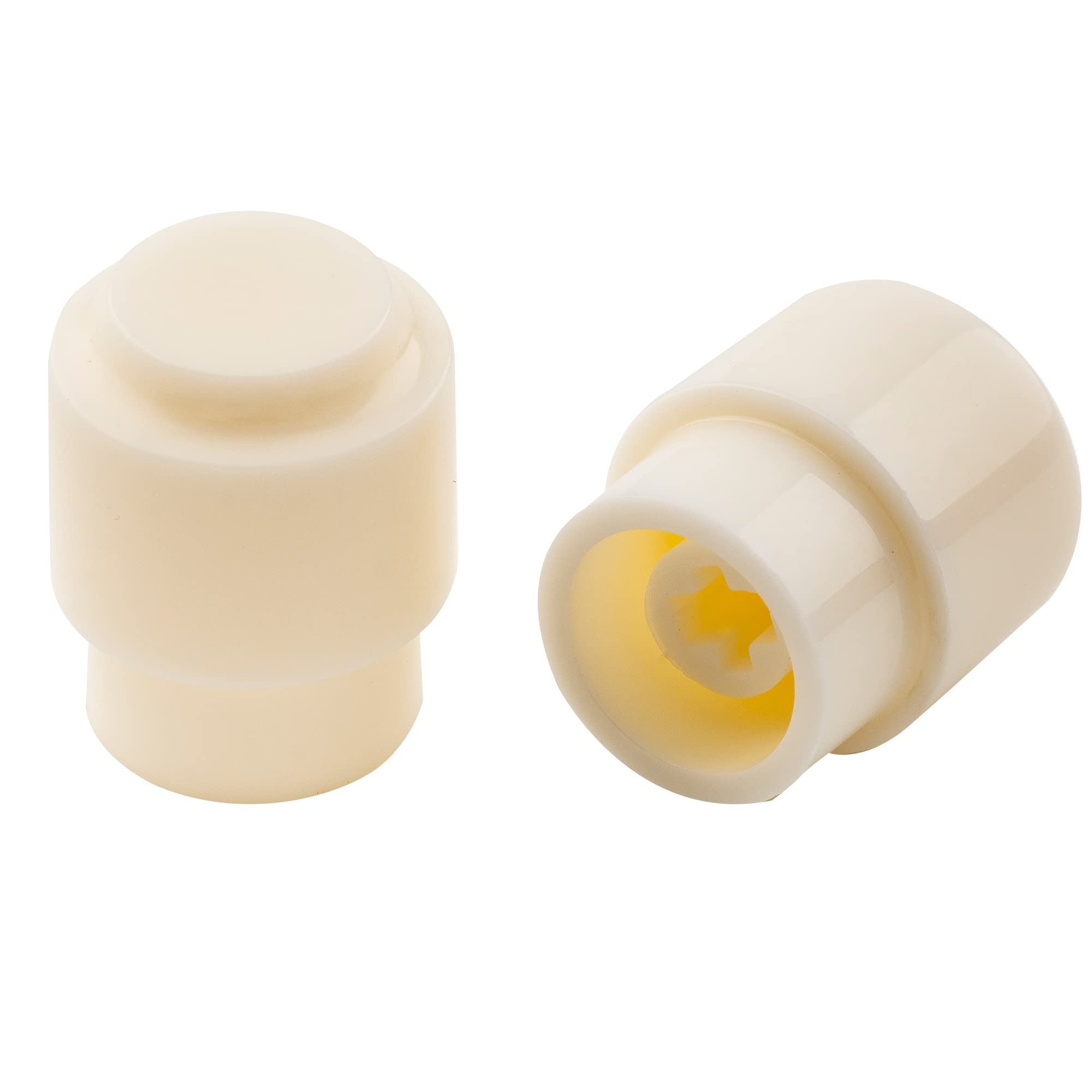 Musiclily Pro Metric Tele Barrel Switch Tips Knobs Switch Caps for Import Squier Tele Style Electric Guitar, Aged White (Set of 2)