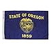 Annin Flagmakers Model 144460 Oregon State Flag 3x5 ft. Nylon SolarGuard Nyl-Glo 100% Made in USA to Official State Design Specifications.