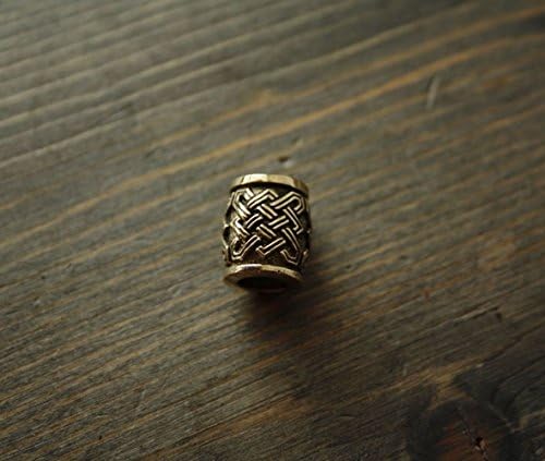 Beard bead ring in viking celtic nordic style bronze casted FREE SHIPPING Bronze Norse Viking Celtic Beard Bead Ring Dwarven Dreadlock Pirate Medieval Hair Bead