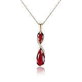 TIMEMATRIX Teardrop Pendant Necklace for