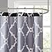 Merritt Design Pattern Modern Fabric Shower Curtain, Simple Geometric Casual Shower Curtains for Bathroom, 72 X 72, Black