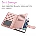 iPhone 8 Plus Case,iPhone 7 Plus Case,Dailylux iPhone 8 Plus Wallet Case PU Leather+TPU inner shell Flip Case With 9 Card Slot Luxury Bling Cover for iPhone 8 Plus/7 Plus 5.5inch-Glitter Rose Gold