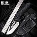 Zymise HX outdoors - Fixed Blade Tactical Knives with Sheath,Tanto Blade Outdoor Survival Knife,Special Forces Tactical Knife,Ergonomics G10 Anti-skidding Handle (Warrior)