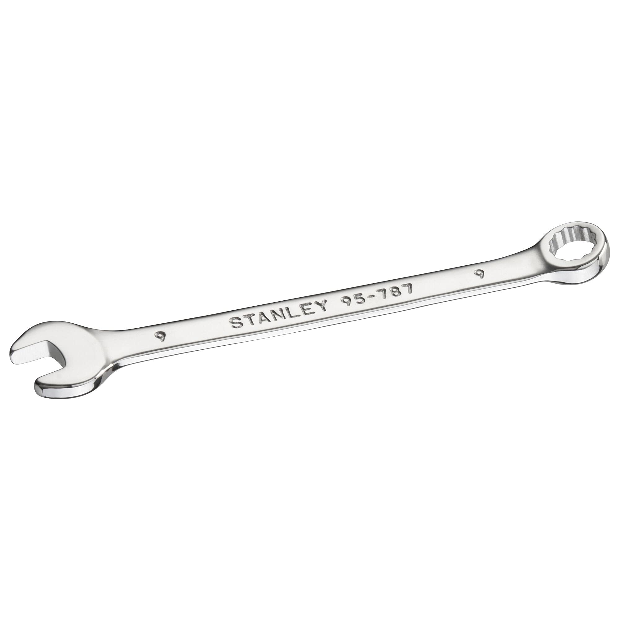 Stanley Combination Spanner STMT95787-0 (9 mm, 12-Point, 15 Degree Offset Head for Better Accessibility, Without Ratchet), Steel