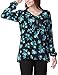 Regna X Boho Women's Floral/Geometric/Solid Patttern Chiffon Tunic Blouses (5 Styles, S-3XL)