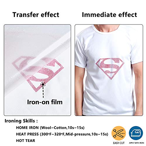 Glitter Pink Vinyl Roll HTV Reflective Heat Transfer Vinyl HTV Vinyl