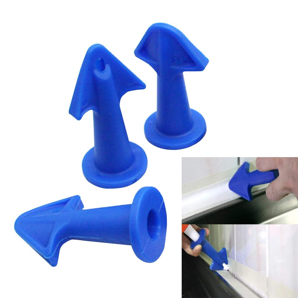 3 Set of Caulk Nozzle, Applicator, Silicone Caulking Tools, Caulking