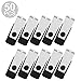 TOPESEL 50PCS 1GB USB 2.0 Flash Drives Bulk Pack Swivel Memory Stick Thumb Drives Pen Drive (1gig, 50 Pack, Black)