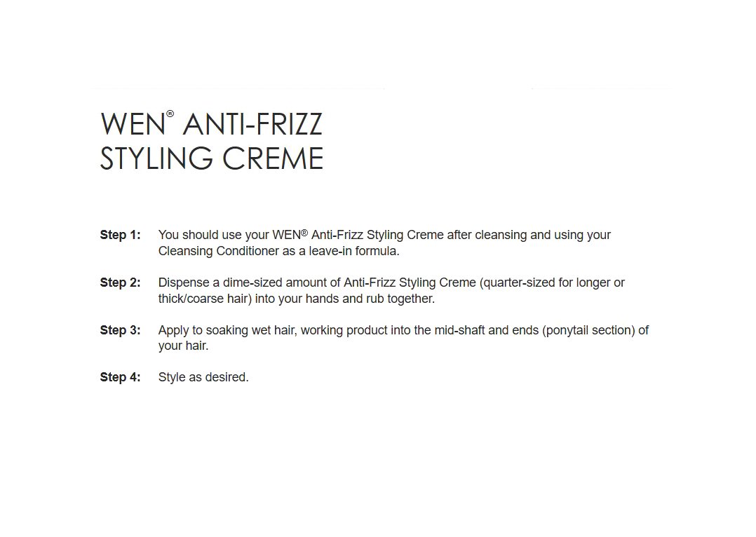 Amazon Com Wen By Chaz Dean Wen Pomegranate Anti Frizz Styling