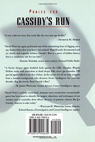 Cassidys Run The Secret Spy War Over Nerve Gas David Wise - 