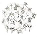 Youdiyla 65 PCS Fairy Charms Collection, Mix Silver Cupid Pixie Angel Winged Woodland Fairy on The Moon Metal Charm Pendant Supplies Findings for Jewelry Making (HM151)
