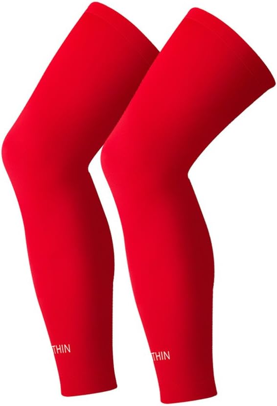 SONTHIN Leg Sleeves Compression Full Leg Long Sleeves for Men Women Youth (5 Colors Available,1 Pair): Clothing