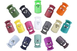 West Coast Paracord Single Hole Heavy Duty Plastic Cord Lock Clamp Toggle Stop Slider for Paracord, Drawstrings, Bungee Cord, Accessory Cordage – 6 Pack, Yellow