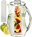 Infused Water Pitcher: Shatterproof Acrylic, Best for Fresh Healthy Homemade Fruit Flavored Infusion Drinks, Iced Juice & Beverage, 93 Oz (3 Quart), with Ice Core & Free Infusing Water Recipes E-Book