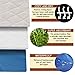 GuineaDad Original Reusable Cage Liner – Blue Fleece Bedding with Burrowing Pocket – Extra Absorbent Bamboo Core & Waterproof Bottom – Fits 2x3 C&C Guinea Pig Cages – Small Pet Supplies