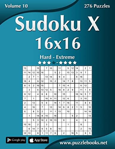 【soutaku】 Sudoku X 16x16 - Easy to Extreme - Volume 5 - 276 Puzzles: Snels