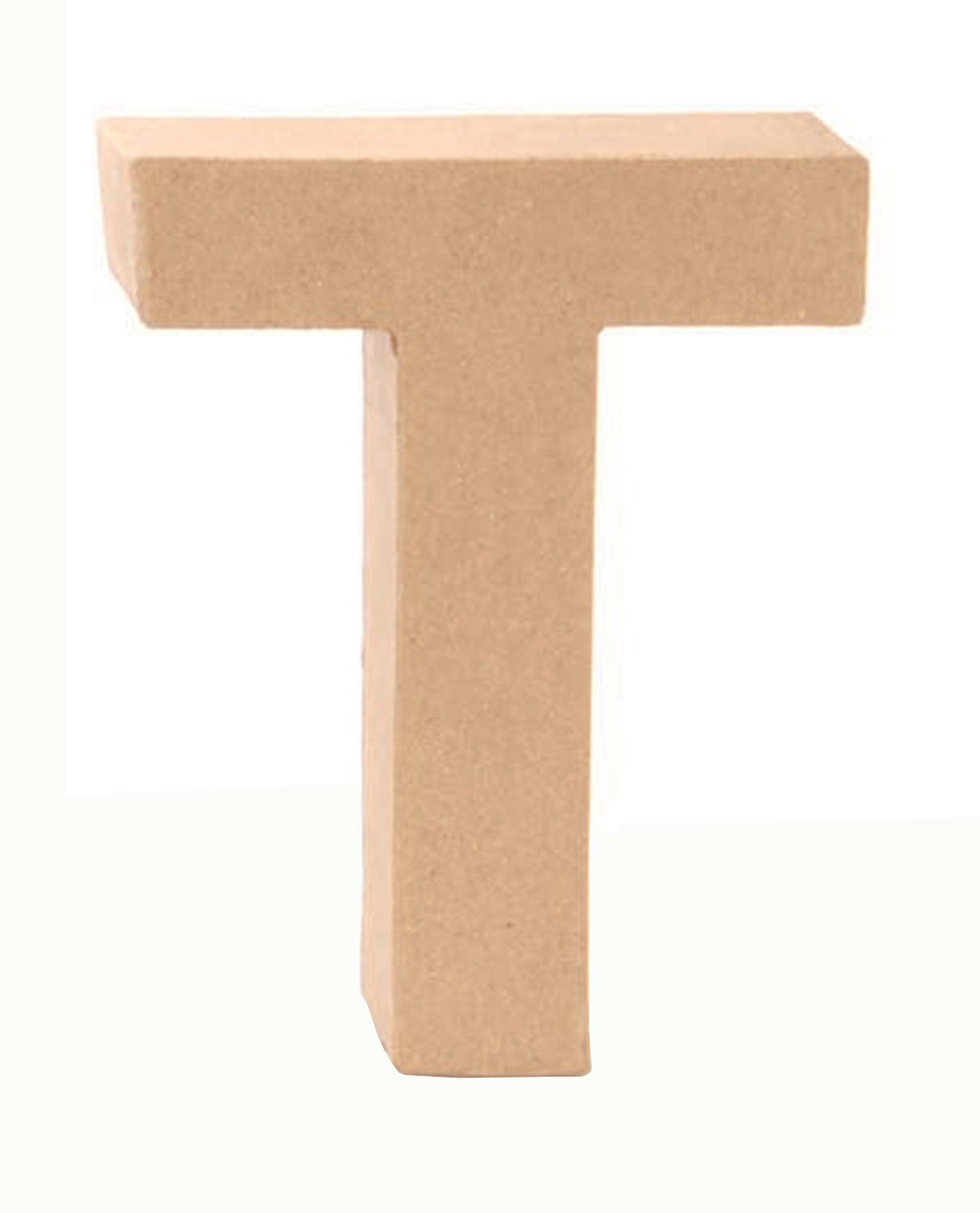 Glorex Papp Letter T, Natural,