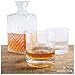 Pratico Kitchen Ambrosia Collection Zeus Whiskey Glasses, 10 oz Large Old Fashioned Glasses fits Ice Cubes 2.25 inch, 2 Pack