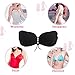 WELOVE Invisible Bra Self Adhesive Bra Strapless Backless Silicone Push-up Bras (D, Black 2)