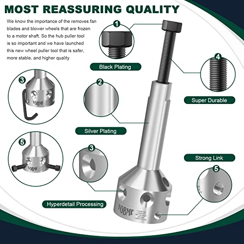 UP1 Ultimate Hub Fan Blade Blower Wheel Puller, Hub Puller, Fan Blade