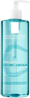 LRP Effaclar Gel de Limpeza Supramolecular de Sebo e Poros para peles oleosas e propensas a poros visíveis. Com tecnologia molecular avançada, que combina ácido salicílico e niacinamida.
