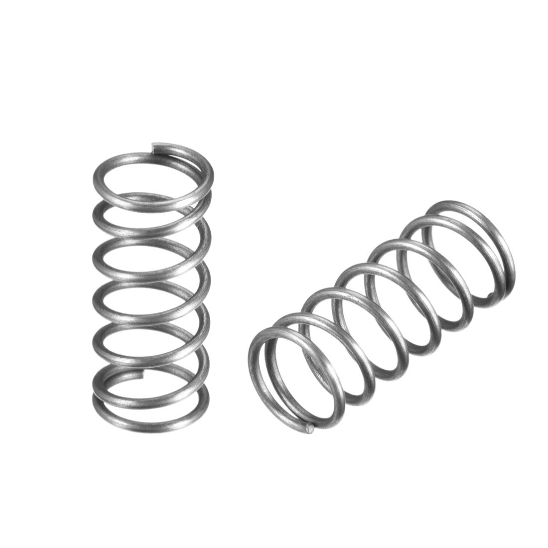 sourcing map Wire Diameter 0.035", OD 0.35", Free Length 0.79" Spring Steel Coil Extended Compressed Spring 10pcs