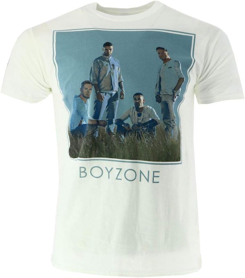 boyzone Large Printed Image & Tour Dates Men's T-shirt Official Licensed Music