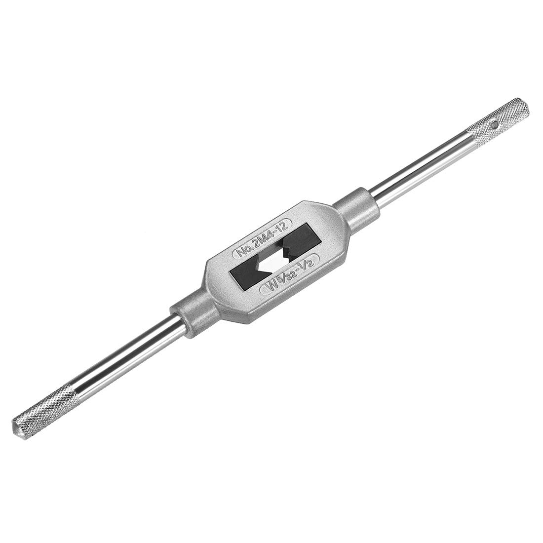 sourcing map Adjustable Tap Wrench Handle, for Metric M4-M12 W5/32-1/2 Taps, Thread Tap Holder Reamer Hand Tapping Tool for Machinist Repair, Medium Carbon Steel Handle with Nickel Plated