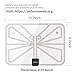 TV Antenna,2018 Upgrade Digital TV Antenna Best 50+ Miles Range with Amplifier Signal Booster for Indoor,UL USB Power Supply and 16.5FT High-Performance Coax Cable-1080P 4K Ready for FUN-Transparent