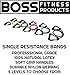BOSS FITNESS PRODUCTS - Single Resistance Band - with Standard Door Anchor (Red)