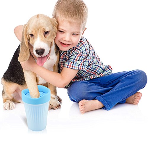 Petcabe Portable Dog Paw Cleaner Pet Cleaning Brush Cup Dog Foot Cleaner (New Medium) - Thumbnail 4