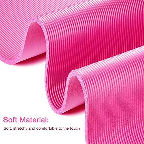 TENBOOM-Yoga-MatExercise-Mat-Thick-For-Home-Gym-Mat-for-Man-or-WomanEco-FriendlyNon-Slip-Thick-Yoga-Mat-with-Carry-Strap-for-Yoga-Pilates-and-Gymnastics