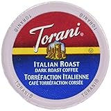 Torani Italian Roast Coffee, Single Serve Cups for Keurig K Cups Brewer, 24 Count