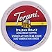 Torani Italian Roast Coffee, Single Serve Cups for Keurig K Cups Brewer, 24 Count