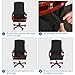 CAVEEN Office Chair Cover Computer Chair Universal Boss Chair Cover Modern Simplism Style High Back Large Size (Chair not Included) Black Large