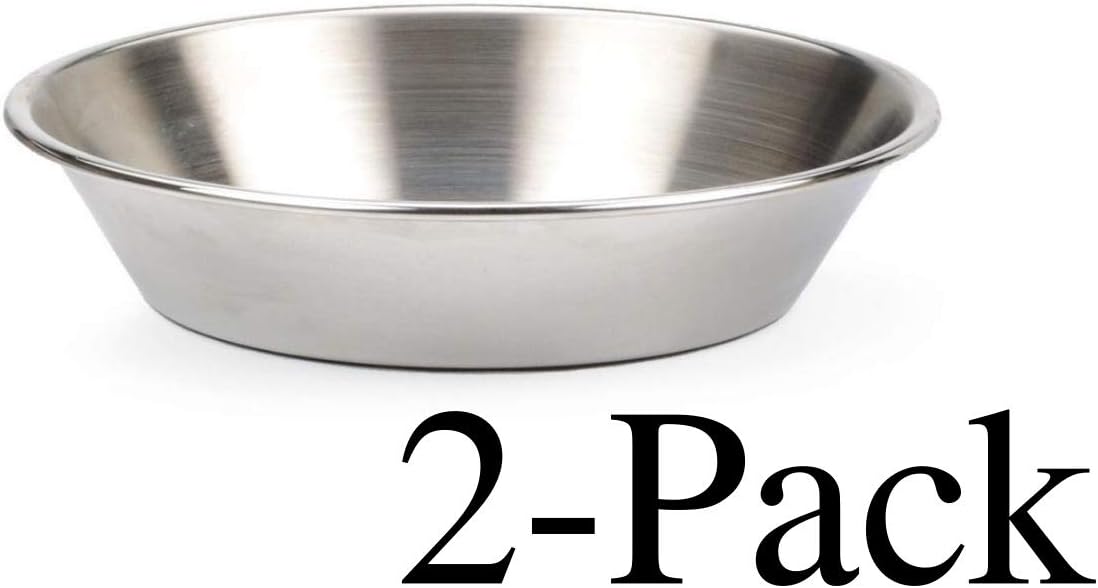 RSVP 6" Round Mini Pie Pan Endurance 18/8 Stainless Steel Bakeware (2-Pack)