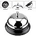 MROCO Call Bell 3.38 Inch Diameter, Call Bells with All-Metal Construction, Desk Bell Service Bell for Hotels, Hotel Bell, Dinner Bell and Teacher Bell, 2 Pack