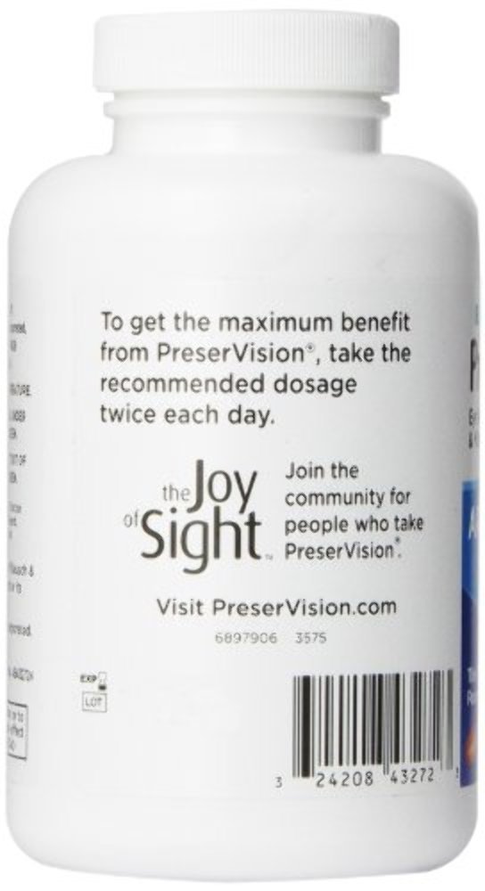 PreserVision AREDS Eye Vitamin & Mineral Supplement, Tablets, 240 Count (Pack of 1), Packaging May Vary