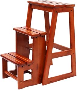 Taburete de Escalera cómodo y Duradero Escaleras de Mano 3 Silla de