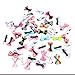 ULAKY 50Pcs Baby Sequin Boutique Bows Hair With Clips for Girls Baby