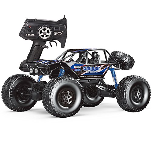 MZ RC Cars All Terrain Remote Control High Speed Vehicle 1:10 Scale 2.4Ghz 4WD Eletric RC Toys Off Road Oversized Bigfoot Monster Truck, Best Gift for Kids and Adults - Blue (Blue)