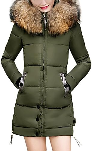GzxtLTX Womens Hooded Warm Coats Parkas with Faux Fur Big Pocket Jackets