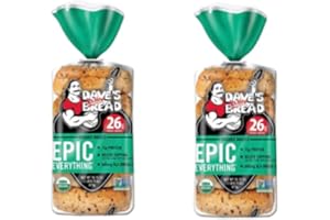 GENERIC Dave's Killer Bread Organic Everything Bagels USDA ORGANIC - Flavor-Packed, 2 Bags (Total 33.5 oz)