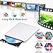External Blu Ray DVD Drive 3D, USB 3.0 Optical Bluray DVD CD RW Row Burner Player Rewriter Compatible for MacBook OS Windows 7 8 10 PC iMac