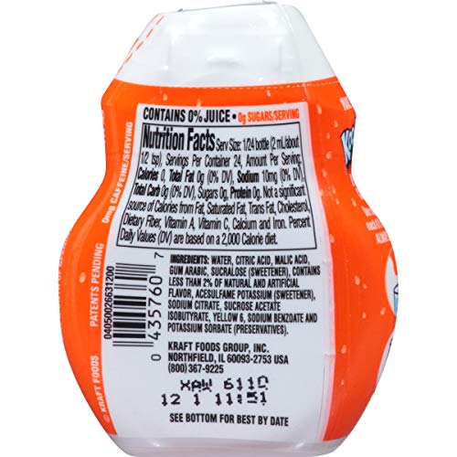 KoolAid SugarFree Orange Zero Calories Liquid Water Enhancer 1 Count