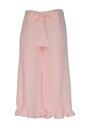 Amazon Co Jp フリルルームウェア モコモコ パンツ ガウチョ